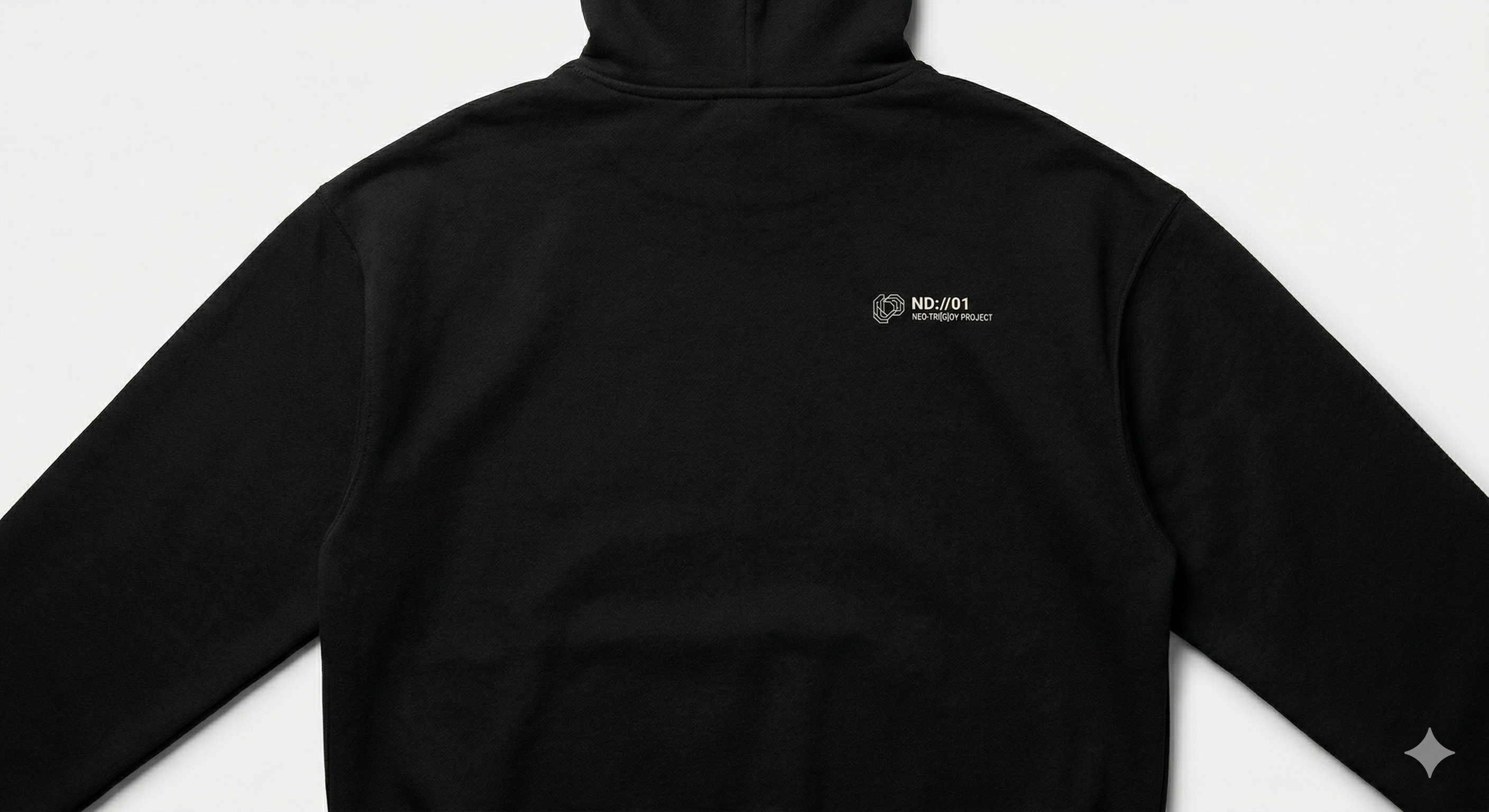 System Grid hoodie back view